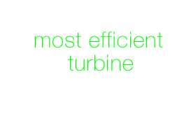 sexton most efficient turbine